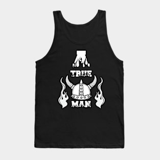 A True Man Viking Design Tank Top